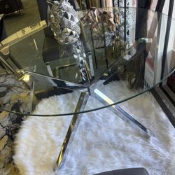 ROUND glass top DINING TABLE ✅✅✅