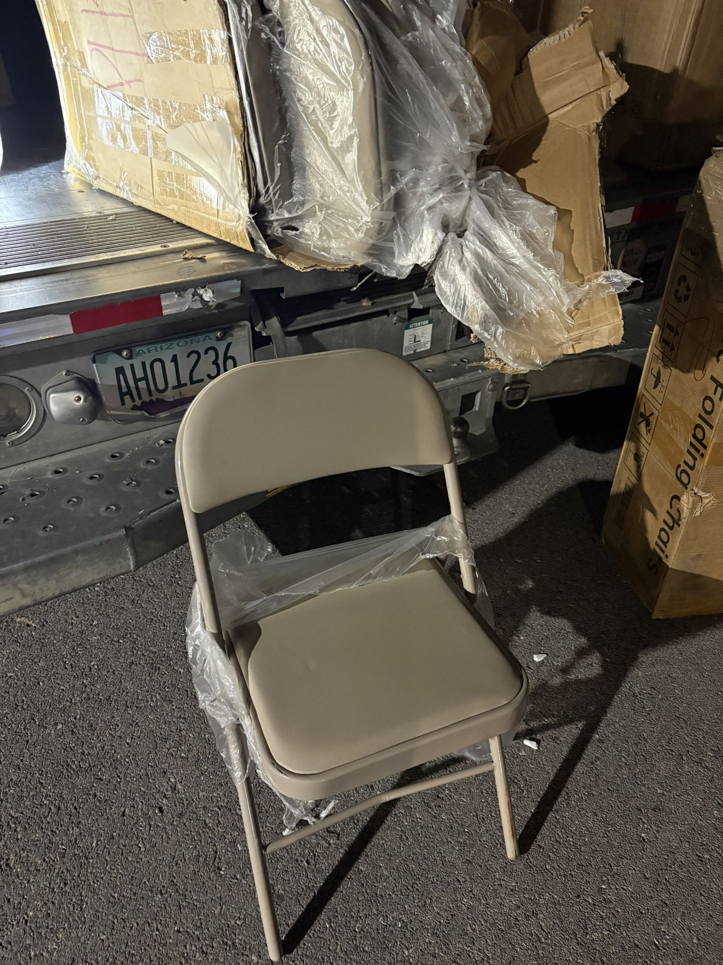 Set of 6 Folding Chairs Patio New 