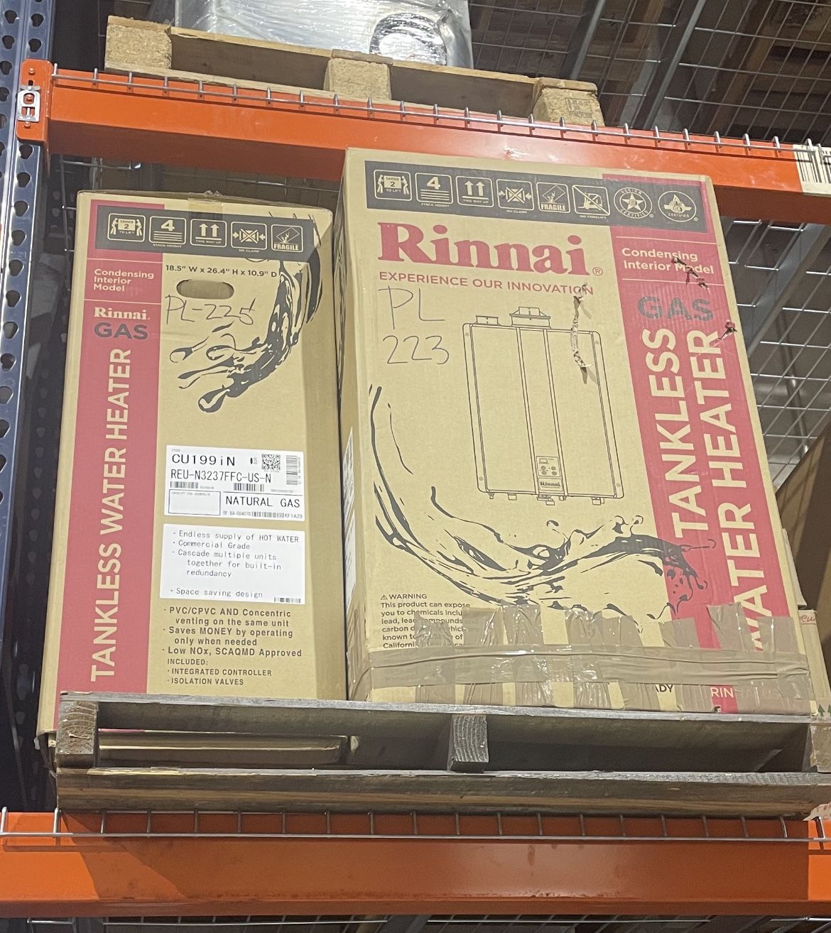 NEW Rinnai Gas Tankless Water Heaters
