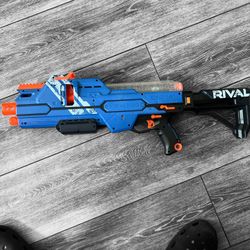 NERF Rival Hypnos XIX-1200 Blaster Blue soft dart gun with magazine WORKS