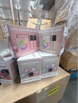 Wholesale Only‼️ MOQ:12. Mini Karaoke Machine with Mac