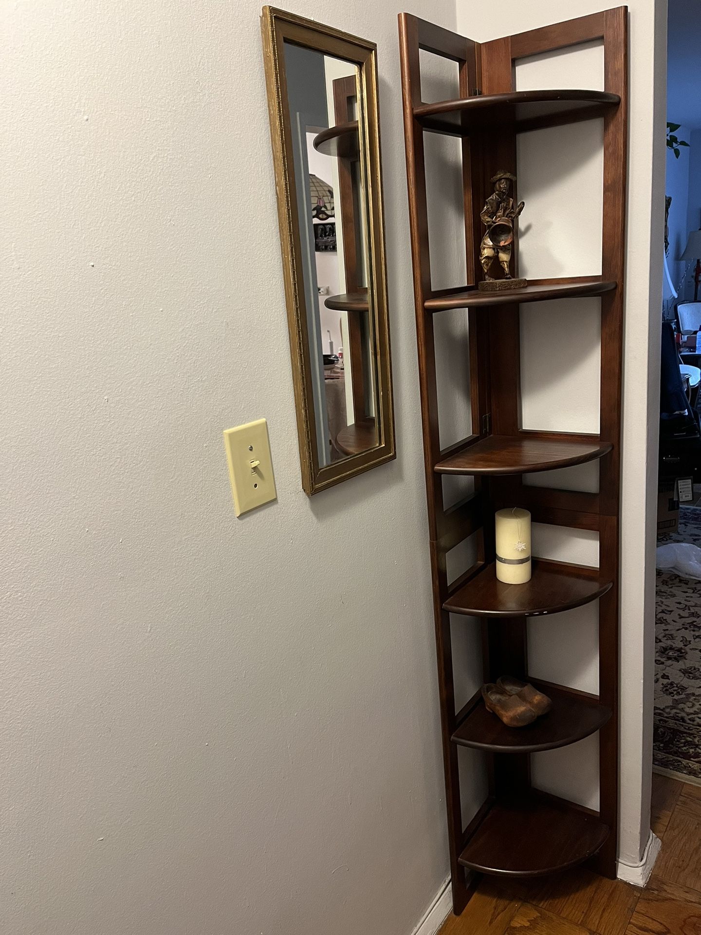 Corner Wood Shelf