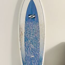 5’8 Randy French Surftech Fish Surfboard – Swallow Tail – Removable Fins