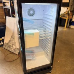 Refrigerator Cooler in Black with LED Light