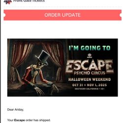 ESCAPE 2DAY GA WRISTBAND 2025