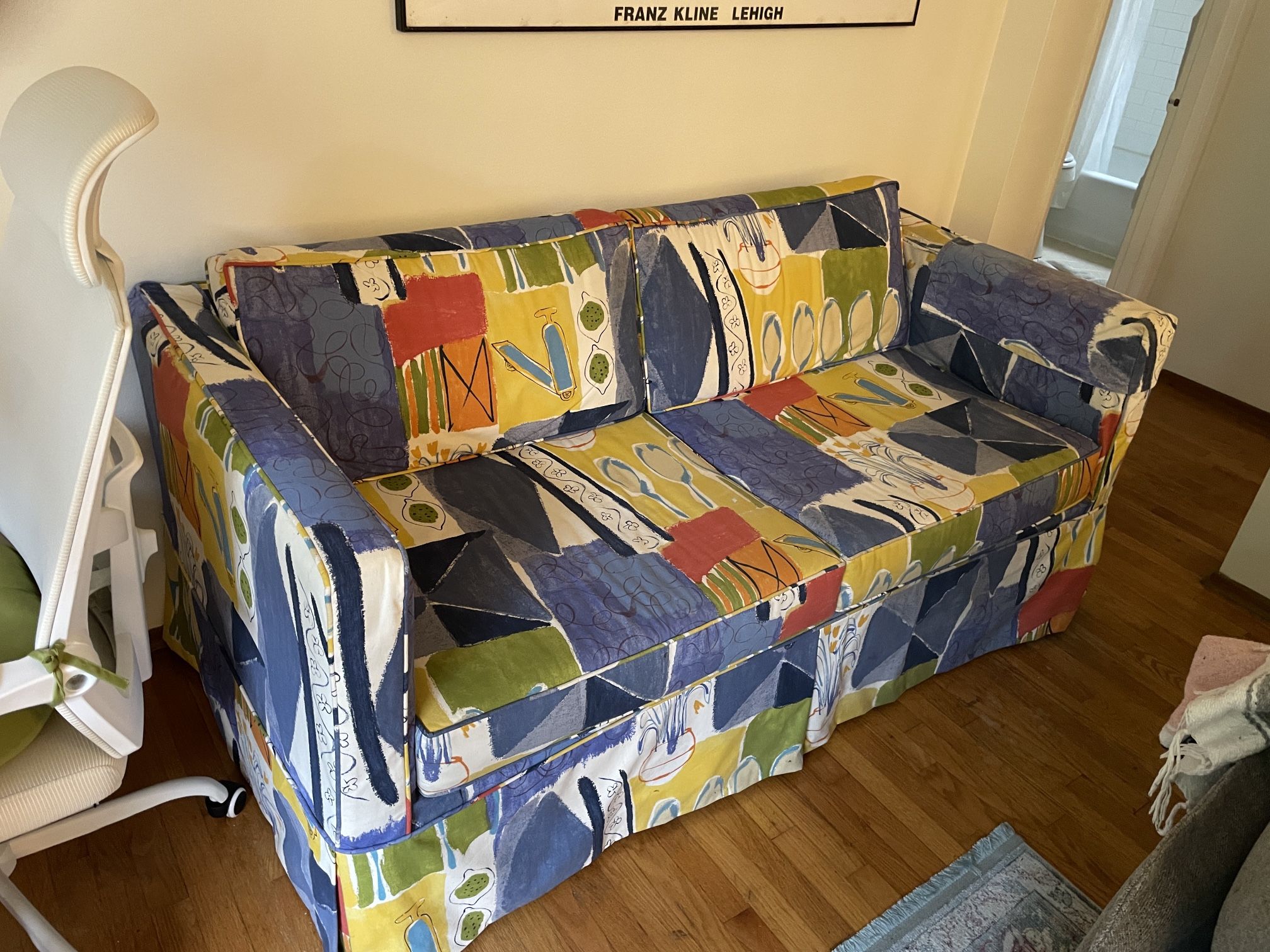 Funky coffeehouse vibe couch