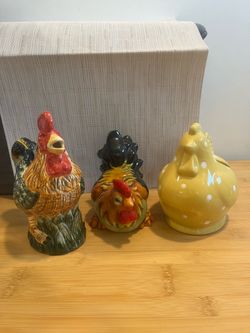 Ceramic Roosters Chickens