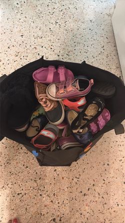 Free bag of girls shoes. All different sizes
