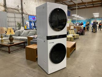 NEW! LG 24″ Compact Ventless Electric Stacked Laundry Center Model #WKEX200HWA