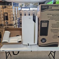 DELONGHI PORTABLE AIR CONDITIONERS IN STOCK 14K BTU 700 SQ FT UV FILTER COMPLETE IN BOX W/WARRANTY- PAYMENT OPTIONS