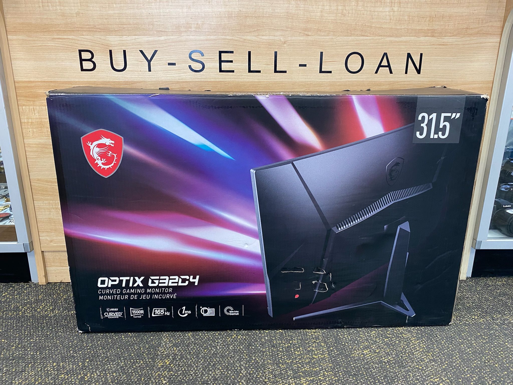 MSI Optix G32C4W 31.5" Curved FHD HDMI DP 165Hz 1ms FreeSync LCD Gaming Monitor