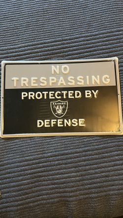 Raiders License Plate 