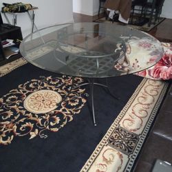 Beautiful All Equipped Glass Table 