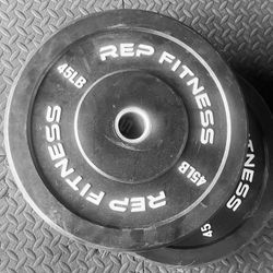 270lb Rep Fitness Bumper Weight Plate Set