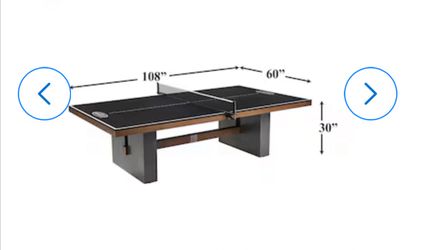 MD Sports Table Tennis Table, Game Table 108-Inches Indoor Freestanding Ping Pong Table