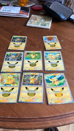 Pokemon 30th anniversary cards