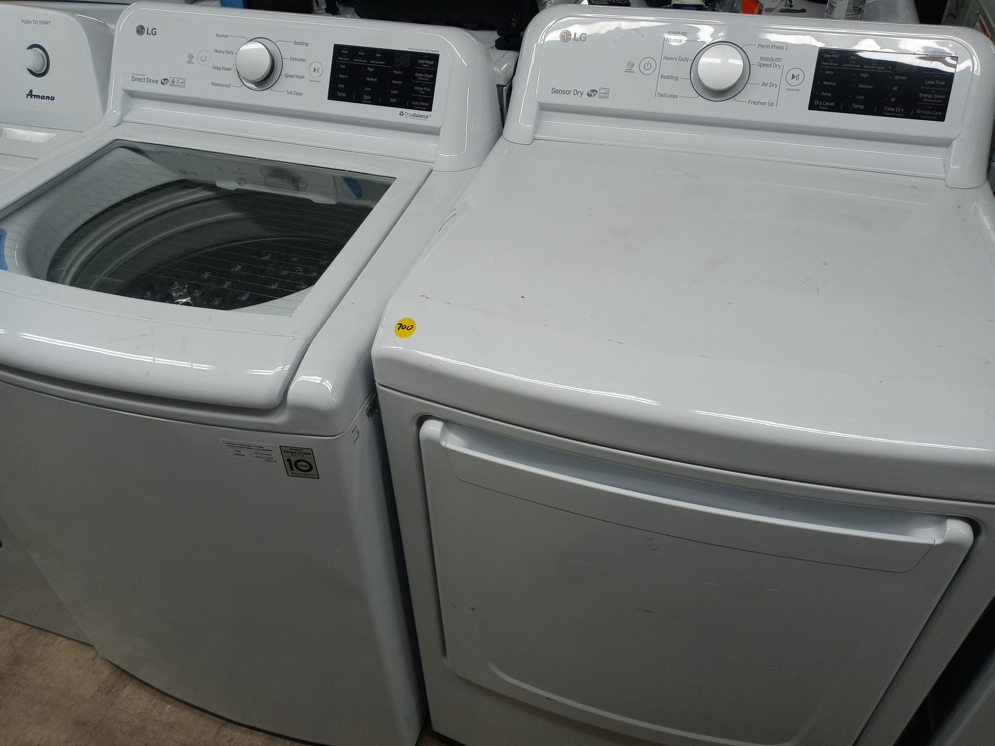 LG top load washer and dryer set - Free delivery