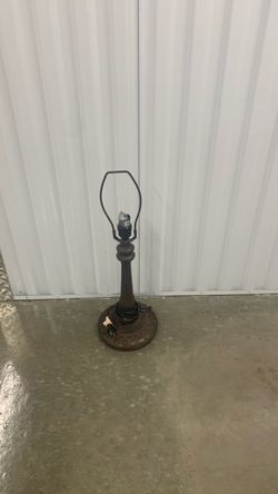 Brown Antique Lamp No Shade