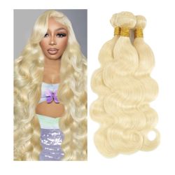 blonde bundles human hair