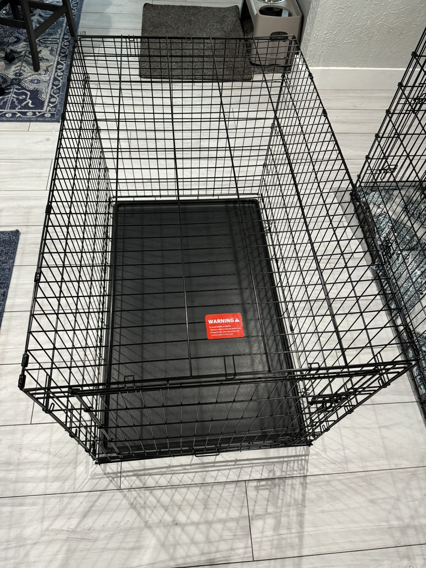 XL Foldable Crate With Custom Grey Wood Top