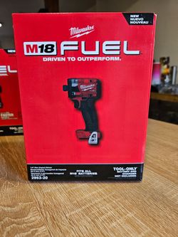 New Milwaukee M18 Fuel 1/4" Hex Impact Driver