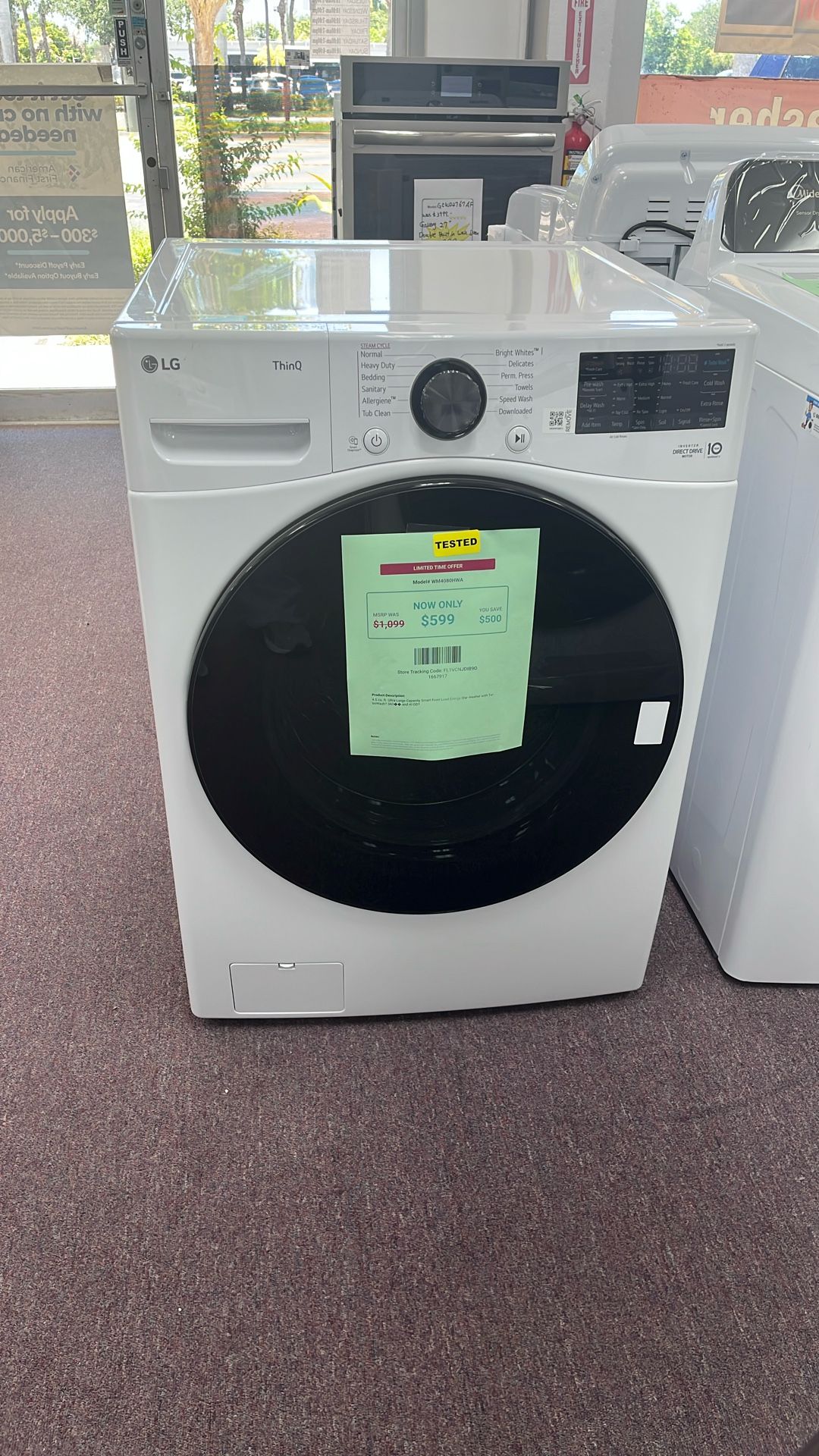 Washer Front Load New Open Box Lavadora