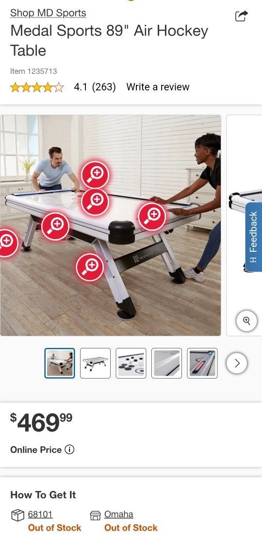 AIR Hockey Table 89"