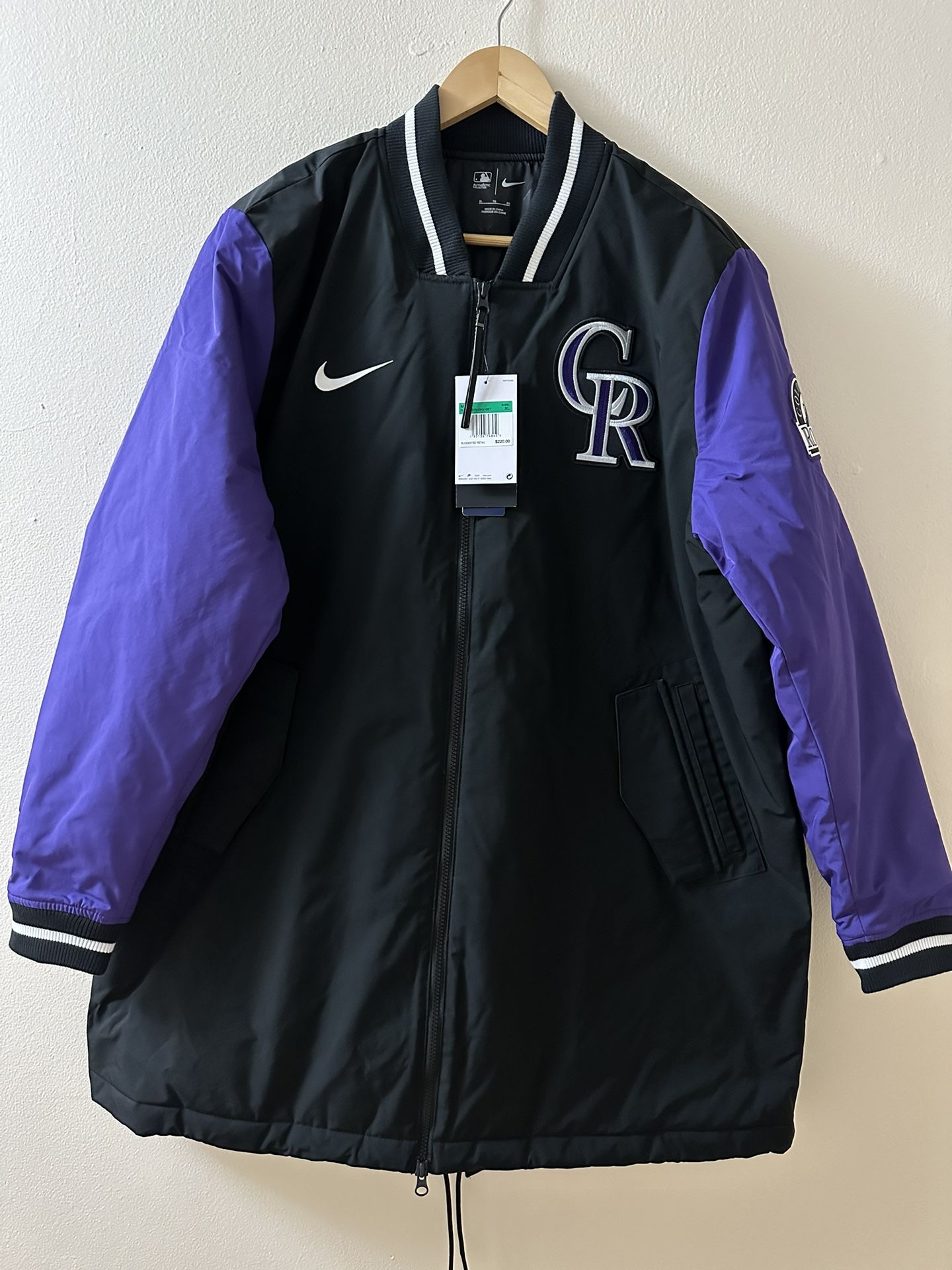 Colorado Rockies Nike Authentic Collection Dugout Full-Zip Jacket Black Men’s XL
