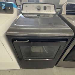 GE 7.4 cu. ft. Vented Electric Dryer in Diamond Gray