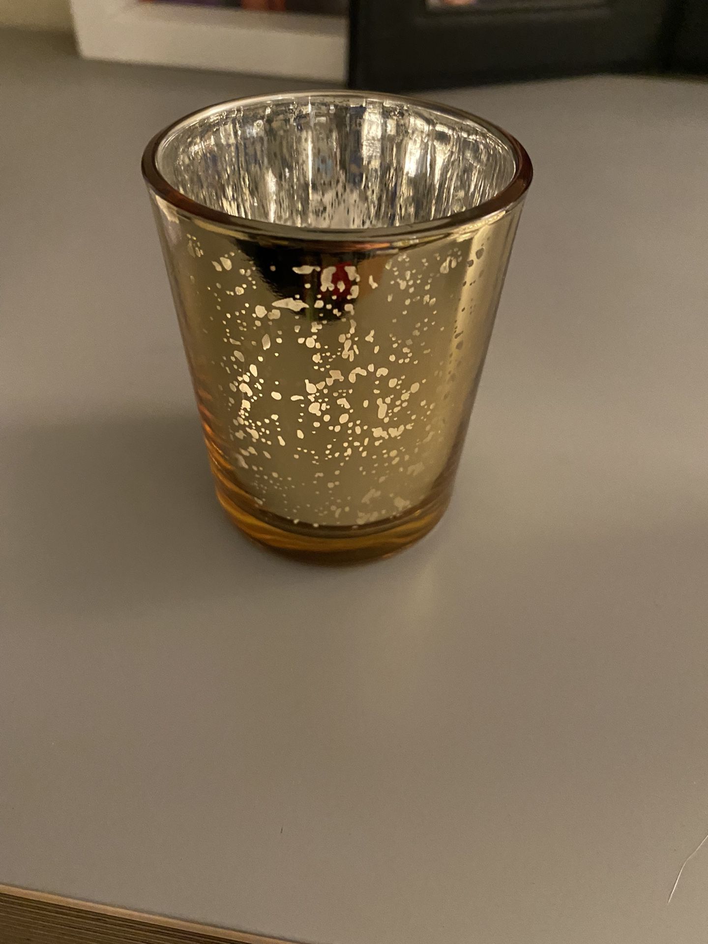 Gold Votives With LED candles