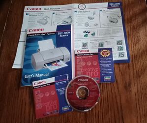 Canon BJC-6000 Series User's Manual + disk