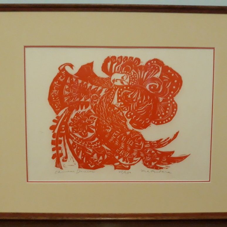 "Naoko Matsubara" Original Block Print