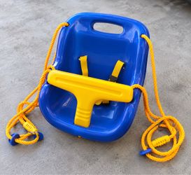 Toddler Plastic Bucket Swing Seat with Ropes