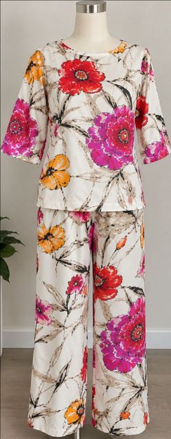 Natori Anais Floral Pajama Set – Size S – New With Tags