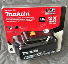 NEW Makita 18V, 6.0Ah LXT Battery