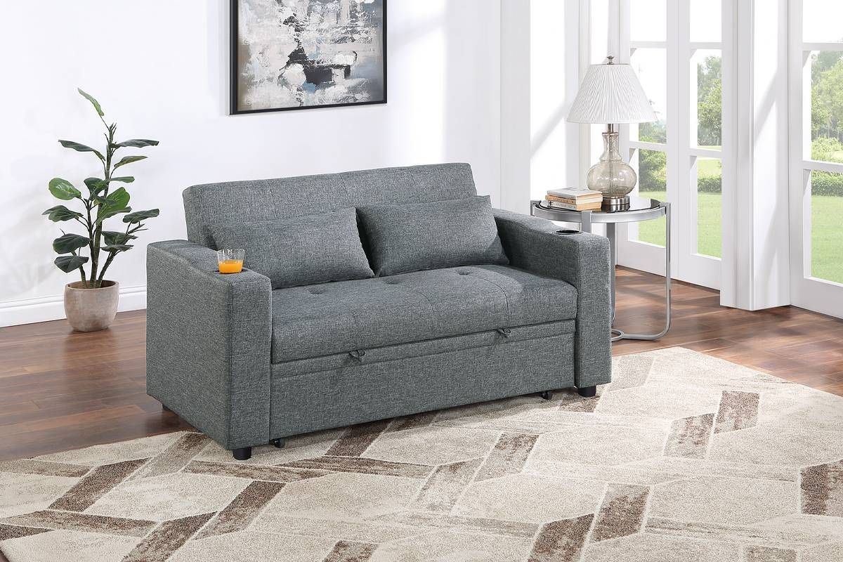 Sofa Bed  ( Black Gray )