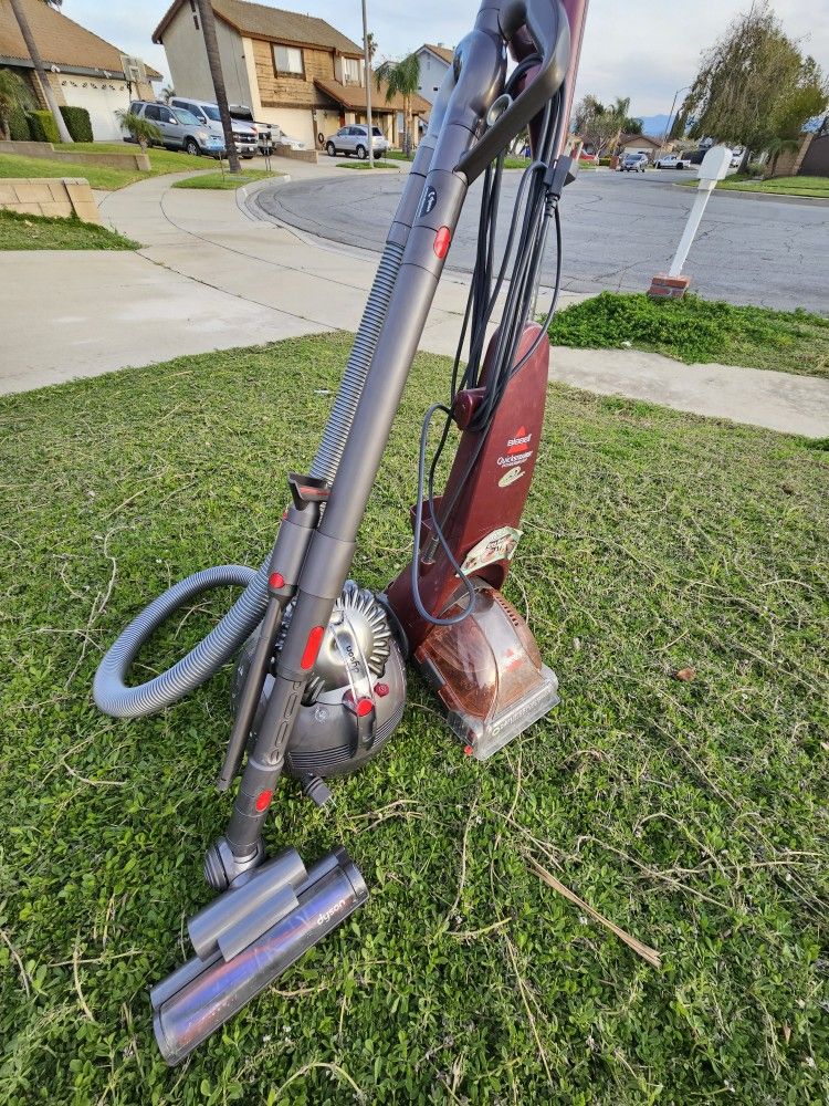 Dyson Cinetic Big Ball Animal Stick Vacuum And Bissel Quicksteamer PowerBrush Carpet Steamer