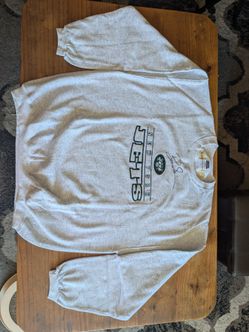 Vintage NY Jets Boomer Esiason Signed Sweatshirt 2XL