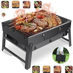 BBQ Grill Foldable Charcoal Grill Camping Outdoor Cooking Portable Detachable Outdoor Camping Grill
