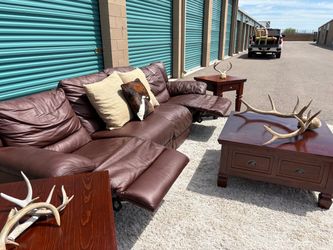 Natuzzi Italian Leather Reclining Sectional Sofa