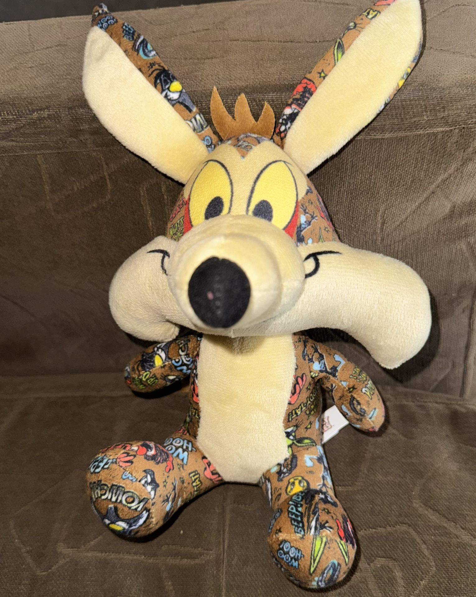 Looney Tunes Plush Sticker Bomb Stuffed Wile E. Coyote