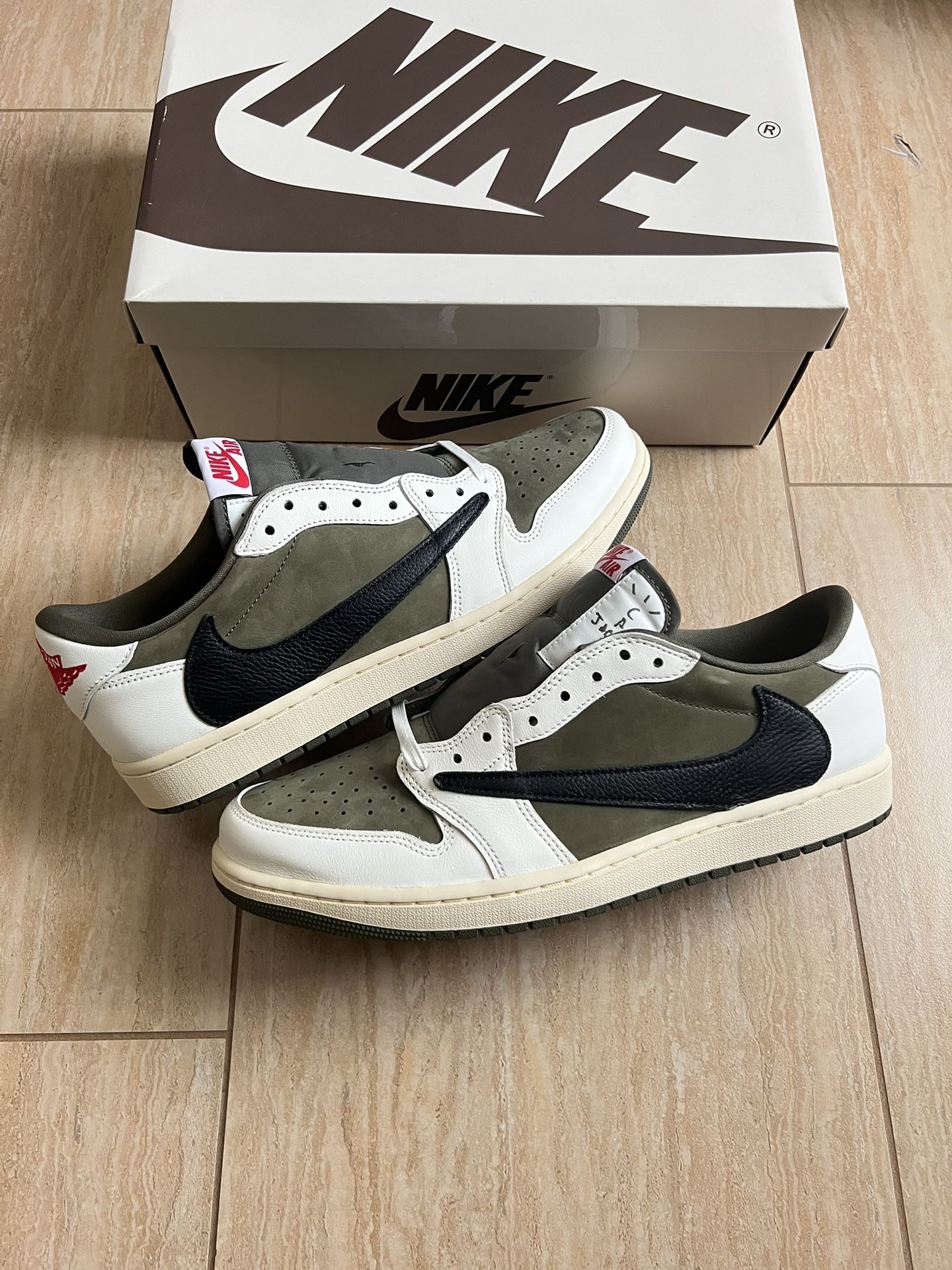 Jordan 1 Low OG SP Travis Scott Medium Olive Size 12