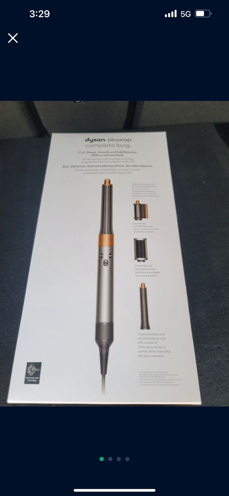 Dyson Airwrap Complete New In Box For Sale Nickel Copper HS05
