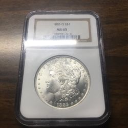 1885 O Morgan Silver Dollar MS-65