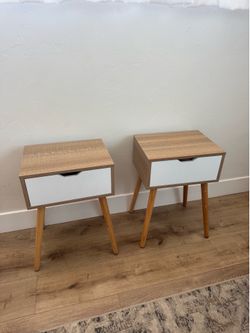 Bed side table duo/ Night stands