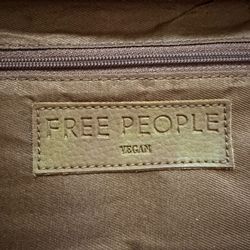 Free People - Brown Tan Distressed Vegan Leather Wallet New