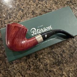 Kildare Silver Mounted (B10) P-Lip Tobacco Pipe