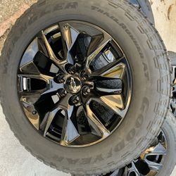 New Chevy Silverado Rims And Tires 20” OEM Factory Wheels Rines Y Llantas Nuevas Para Silverado Tahoe RST Avalanche Suburban GMC Sierra Yukon 