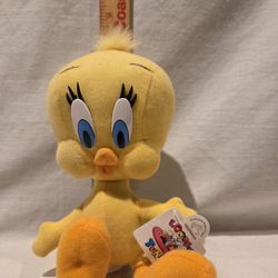 "Looney Tunes Tweety Bird " VTG 1994 9" Stuffed Plush  NOS  with  Tag,by Applause 