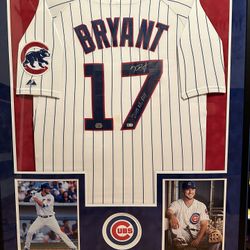 Kris Bryant Signed And Framed Jersey 